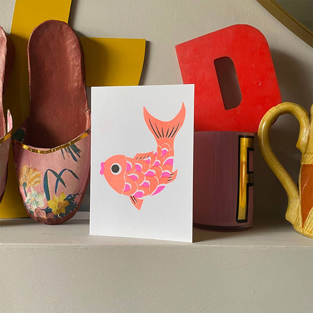 Riso Papercut Cards - Fish