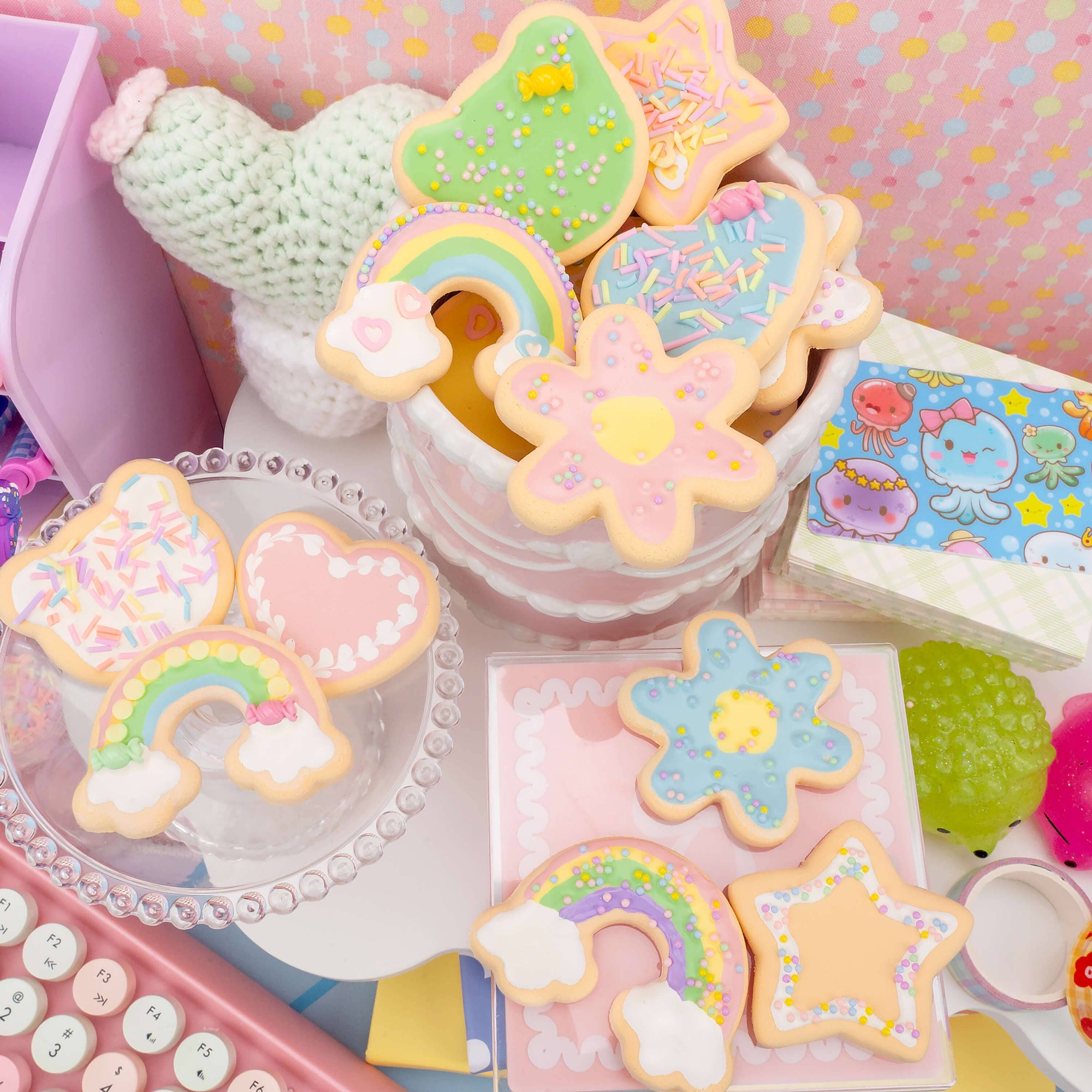 Play & Display Sugar Cookie Deco Dough DIY Craft Kit