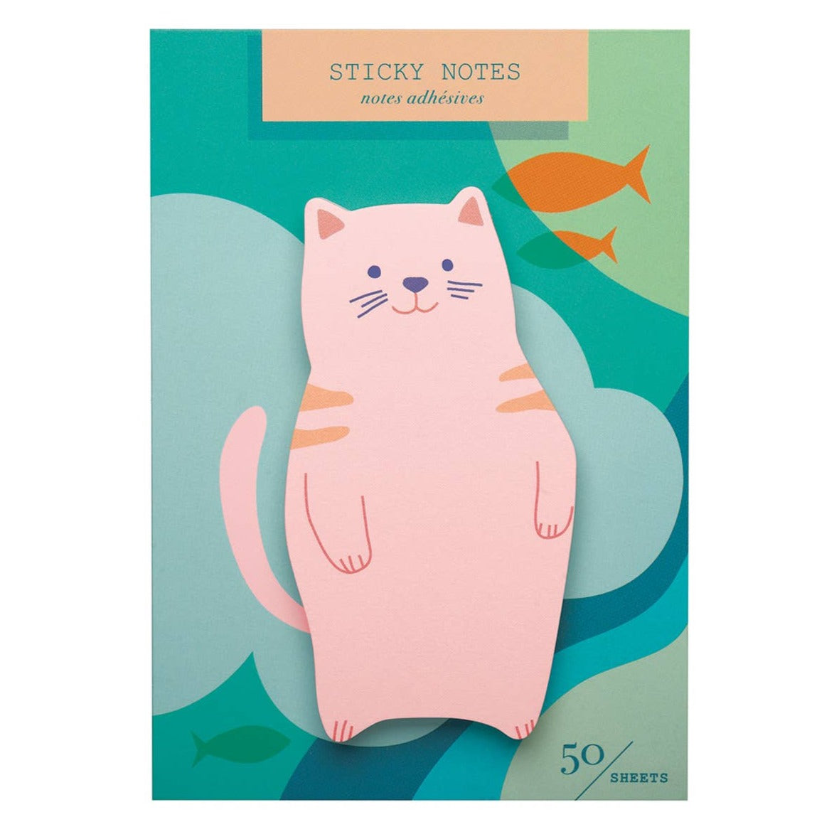 Gone Fishing Die Cut Sticky Notes