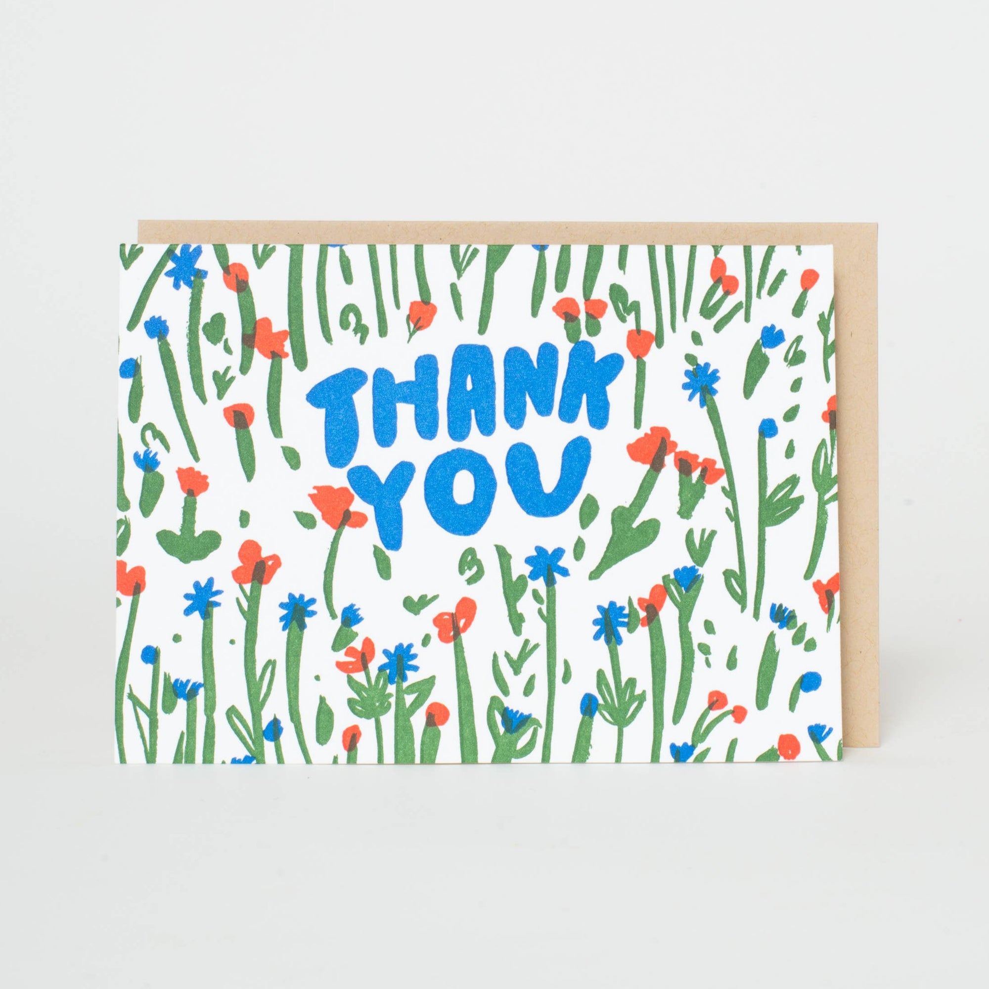 Thank You Meadow Letterpress Card