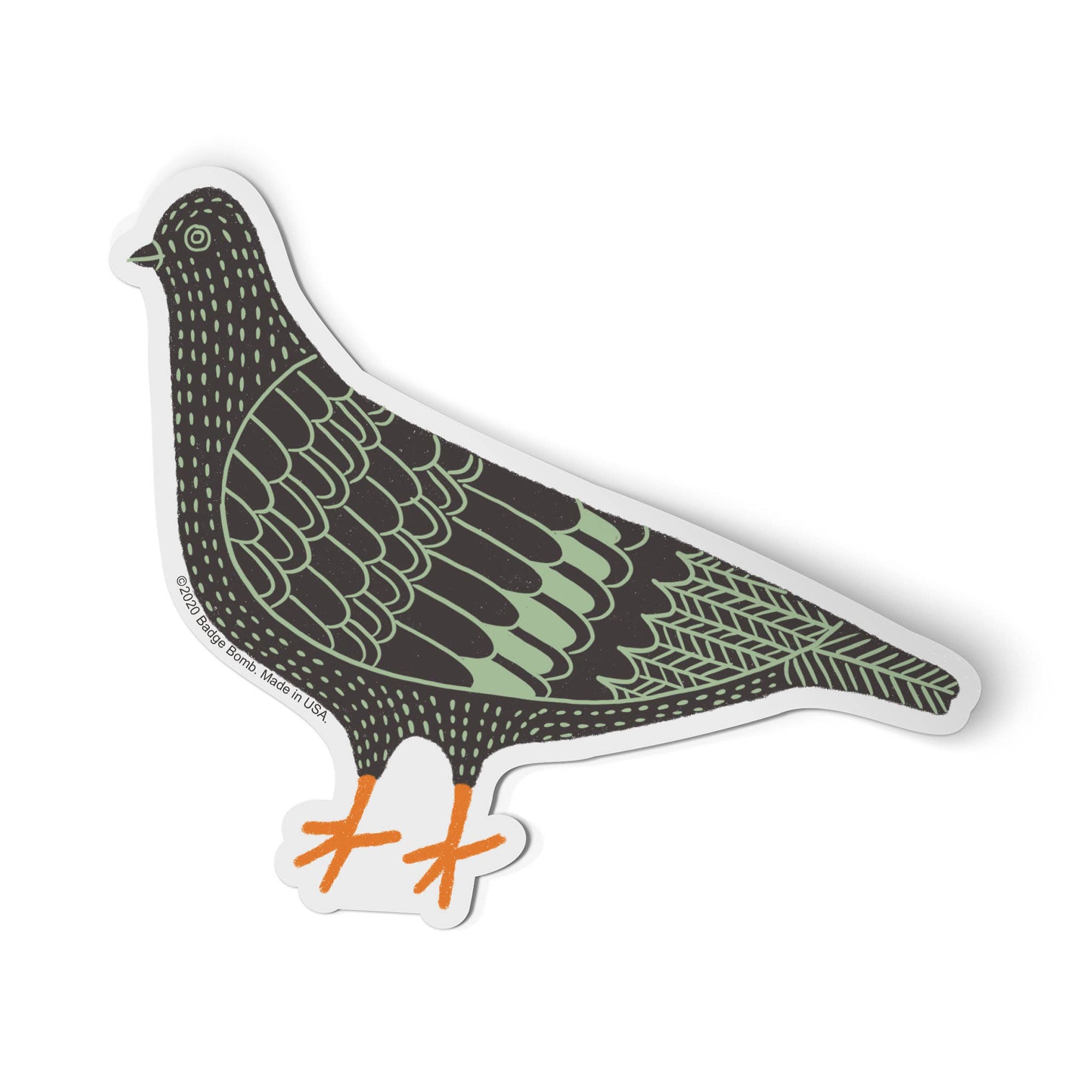 Pigeon Grey Sticker