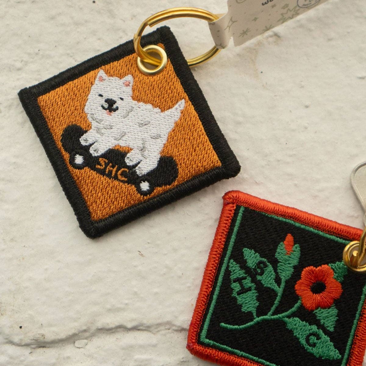 Sk8 Dawg - Embroidered Keychain