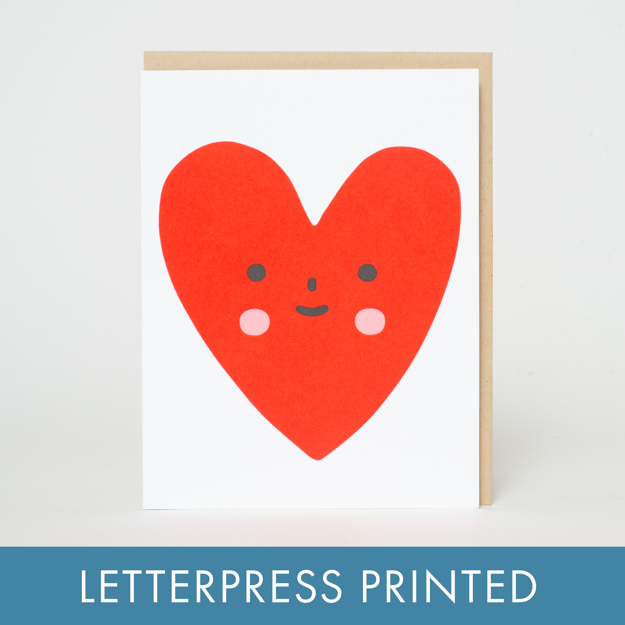 Heart Friend Love Letterpress Card - Suzy Ultman