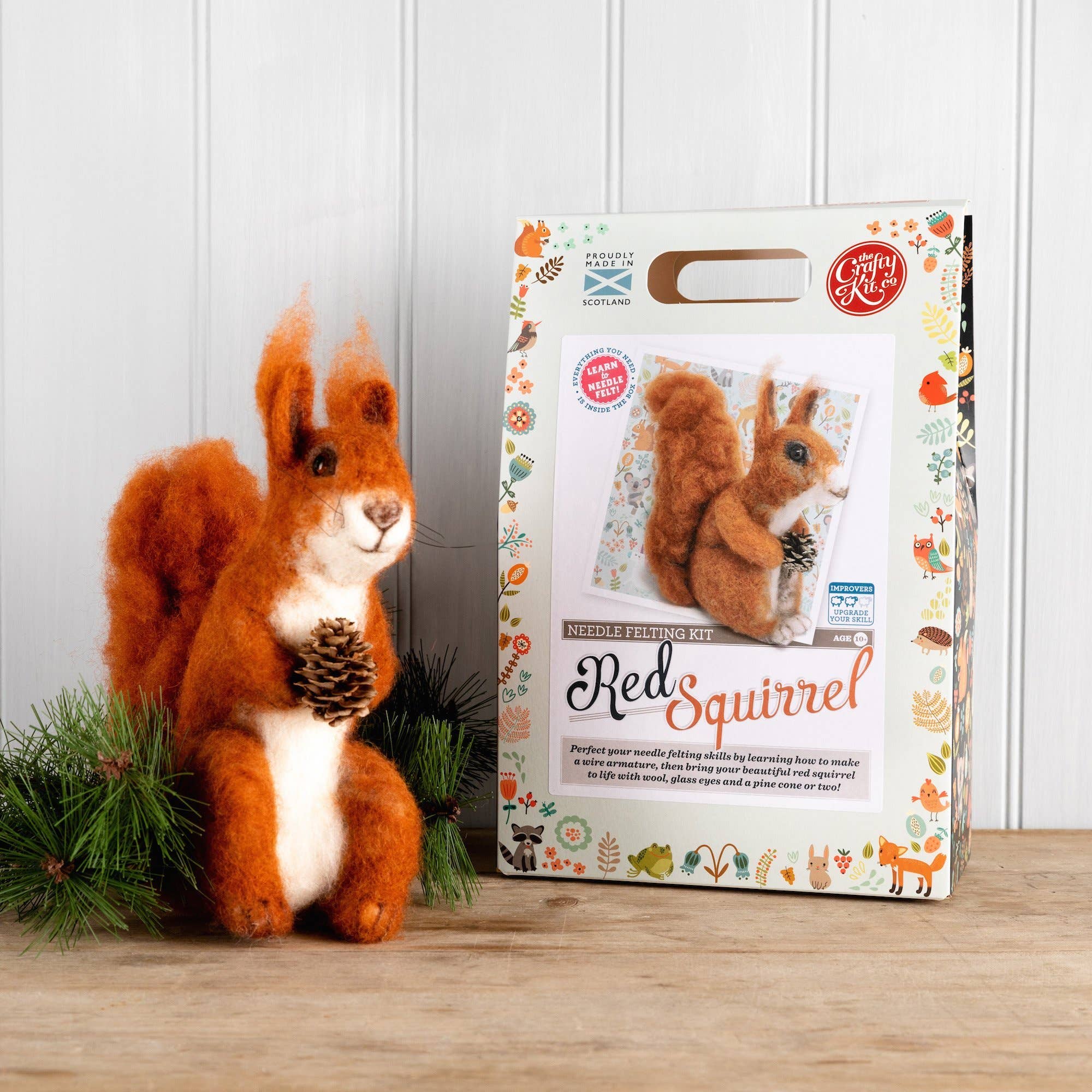 Highland Red Squirrel Needle Felting Craft Kit