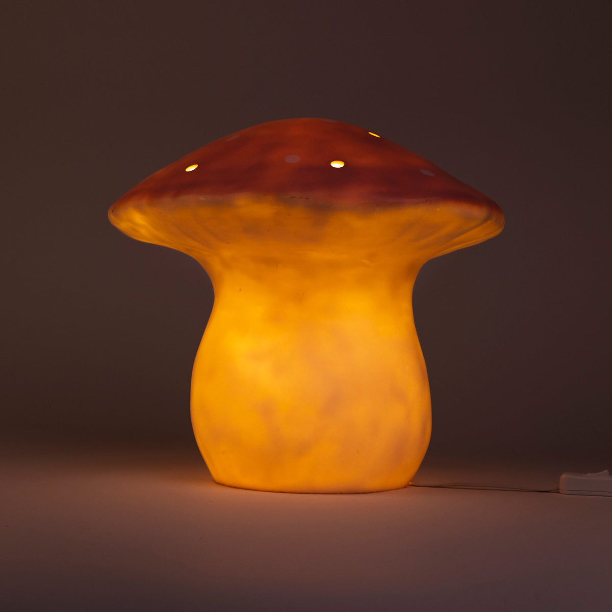 Egmont Lamp - Large Vintage Pink Mushroom w/ Plug