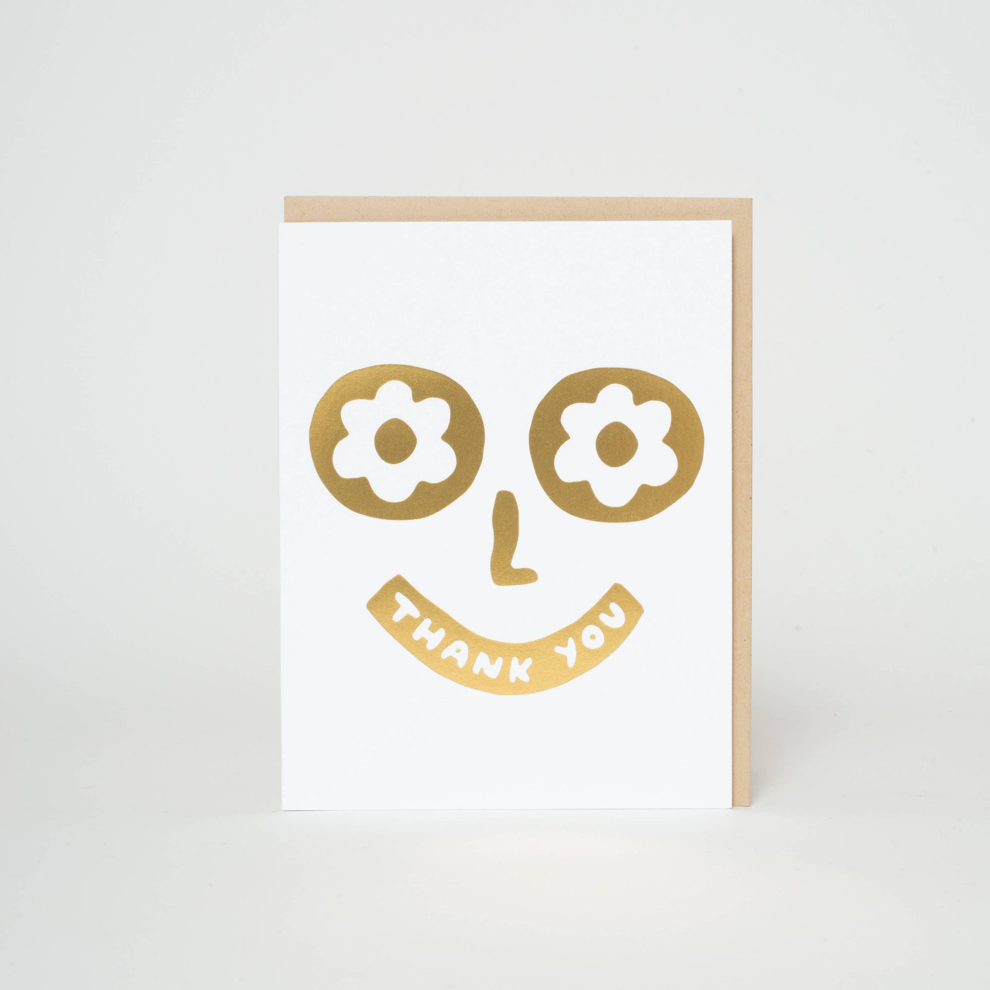 Thank You Silly Face Letterpress Card- Suzy Ultman