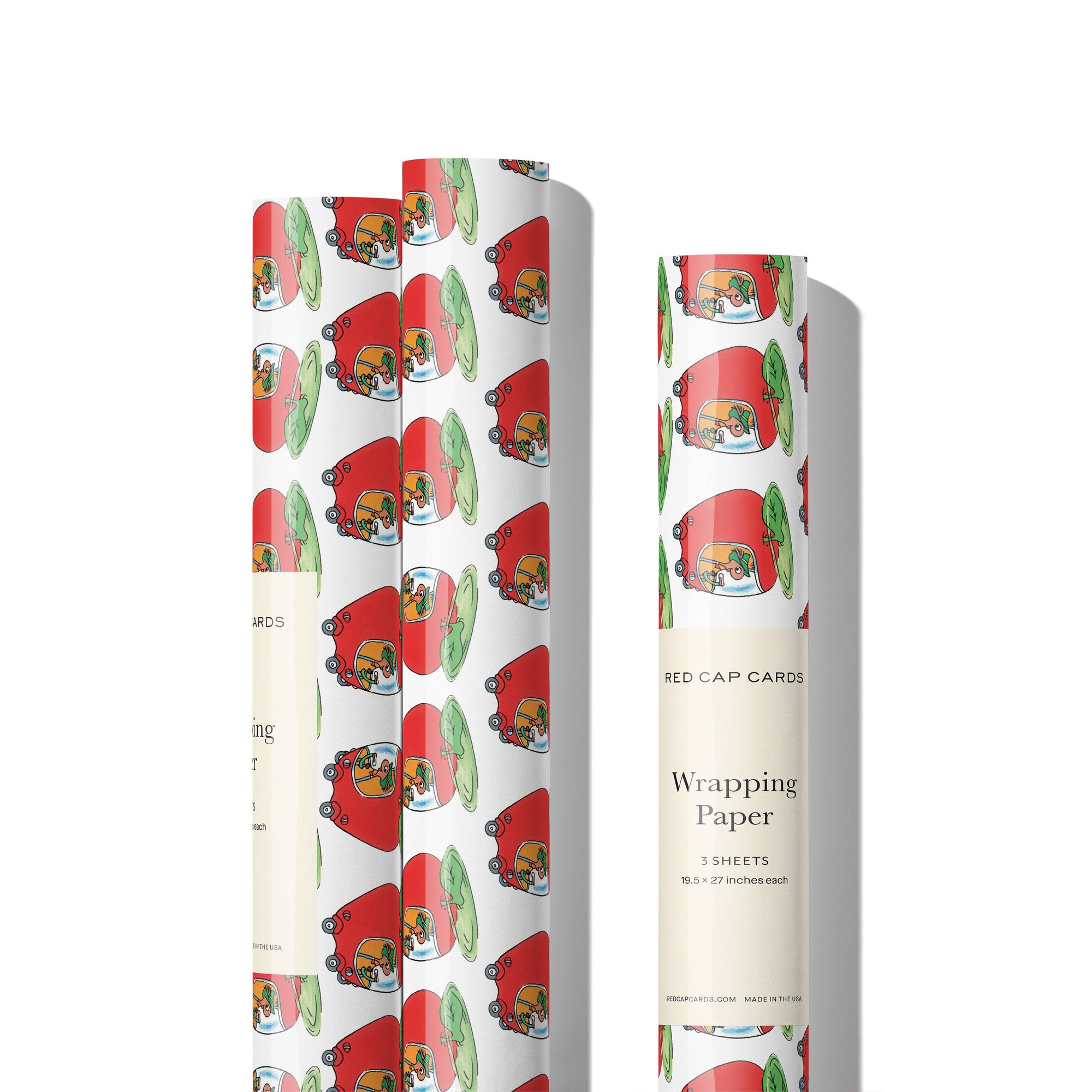 Lowly's Apple Car wrapping paper (roll or sheet)