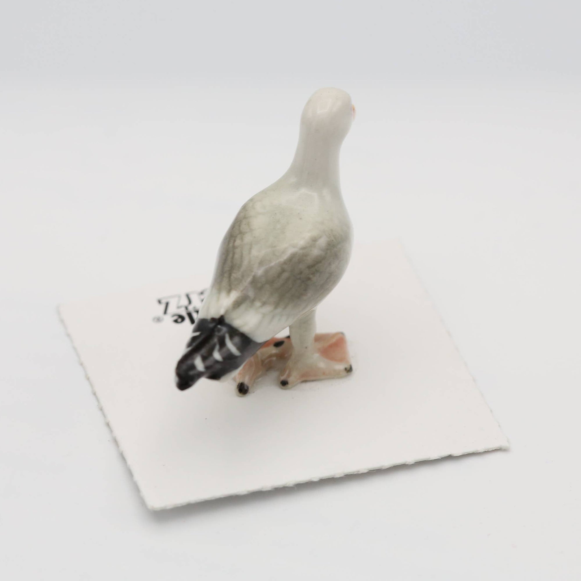 Decorative goose figure on a white background