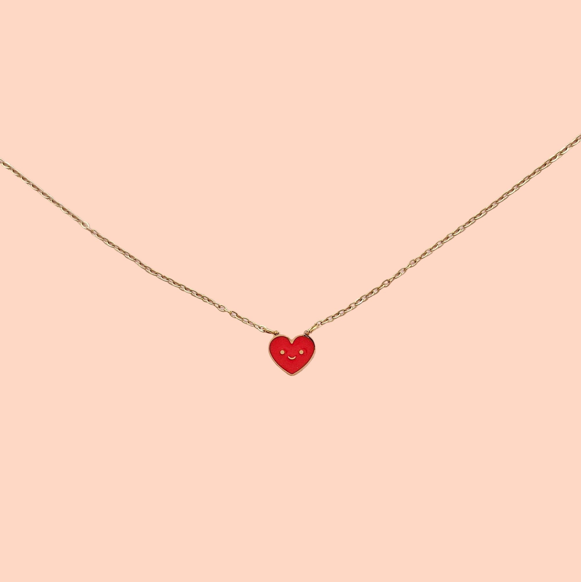 Happy Heart necklace -gold