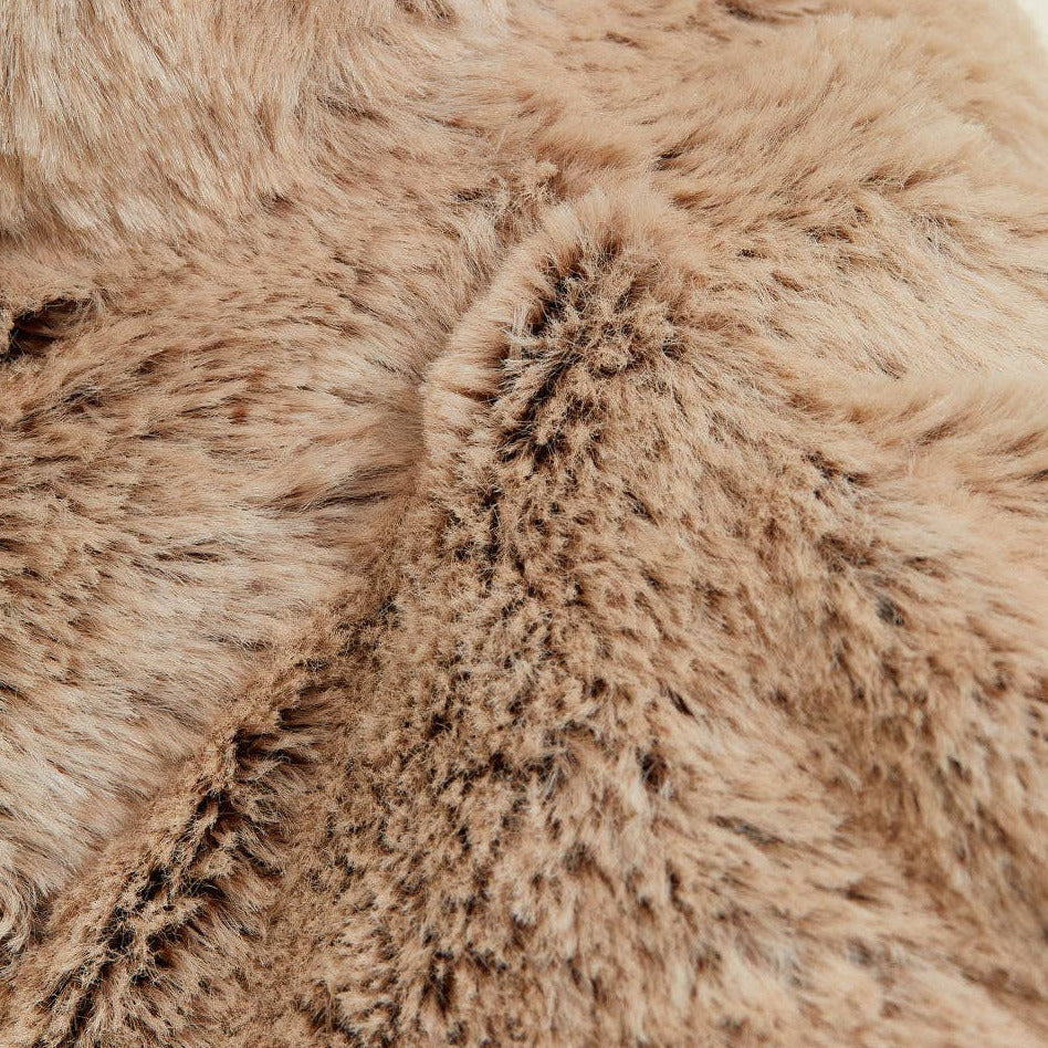 Close-up of a brown fur texture