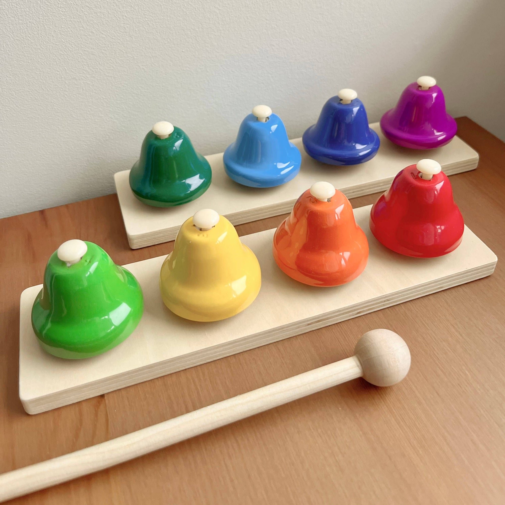 Wooden Desk Bells Set