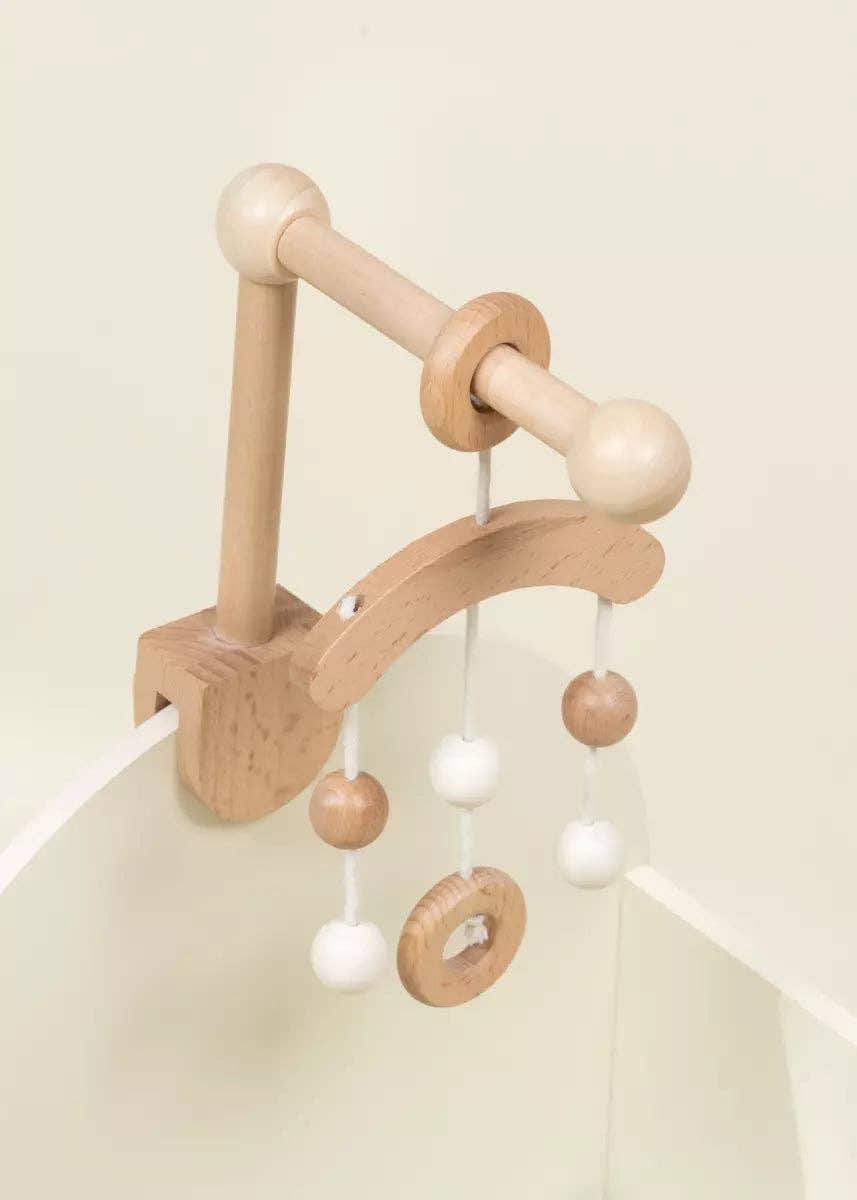 Wooden Dolls’ Crib & Accessories