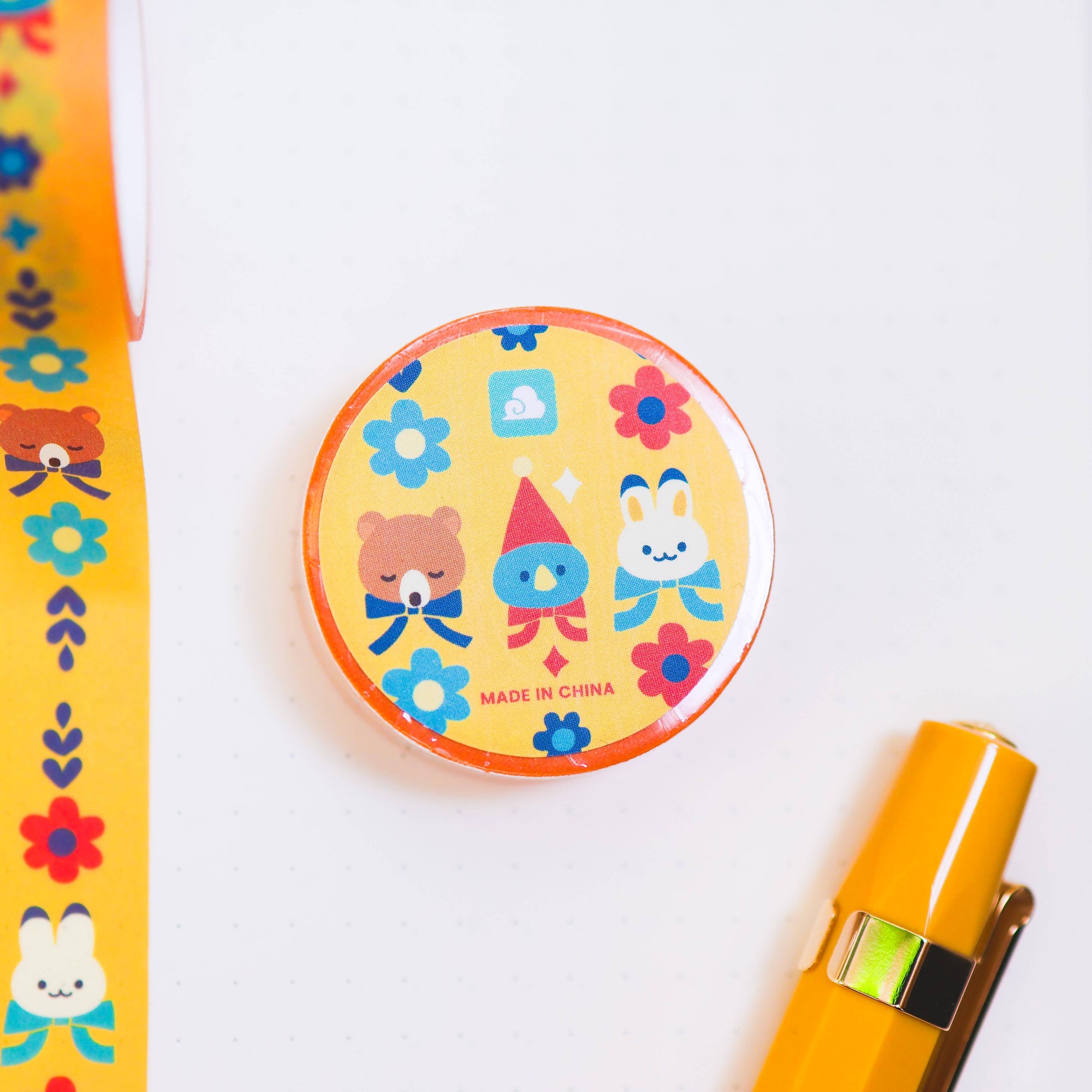 Washi Tape - Bear, Rabbit, and Blue Bird