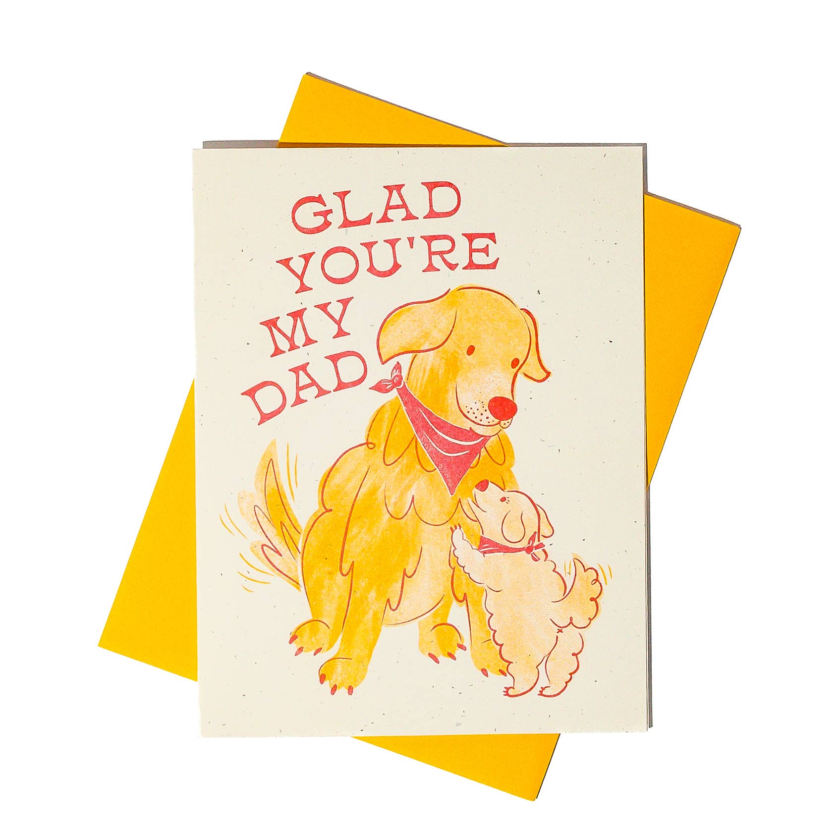 Glad You're My Dad - Risograph Card