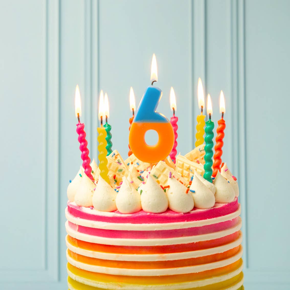 Twisted Rainbow Birthday Candles