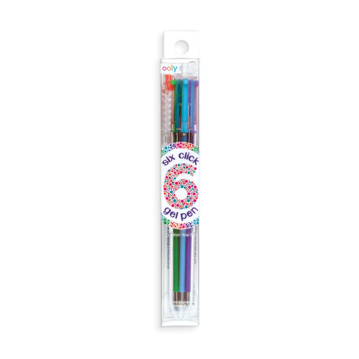 Six Click Colored Gel Pen