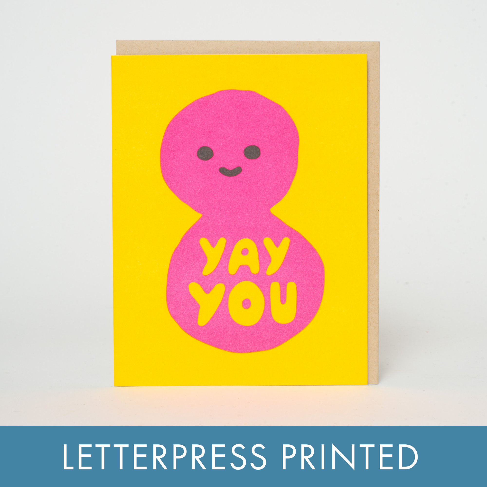 Yay You Peanut Congrats Letterpress Card- Suzy Ultman