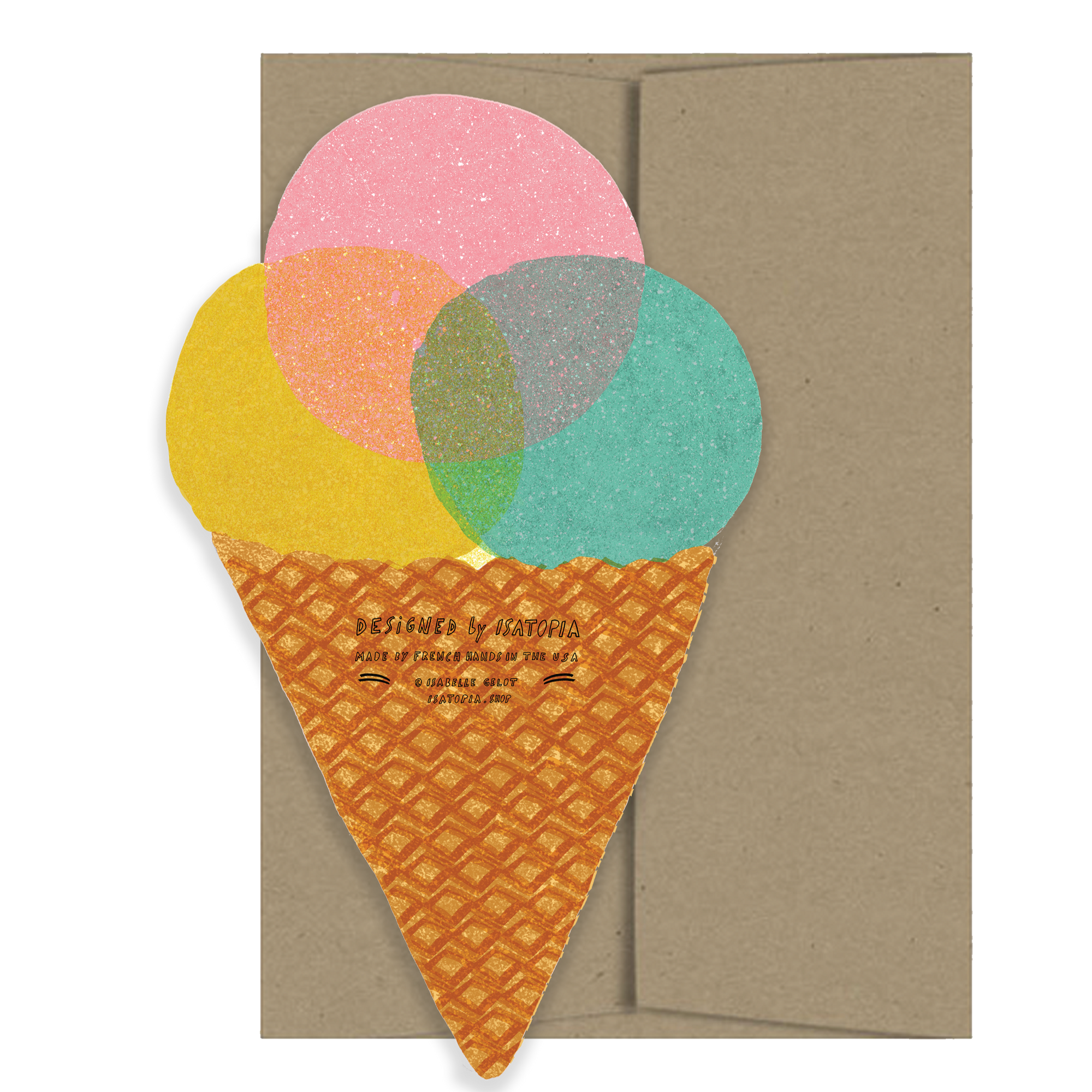 Ice Cream Die Cut Card