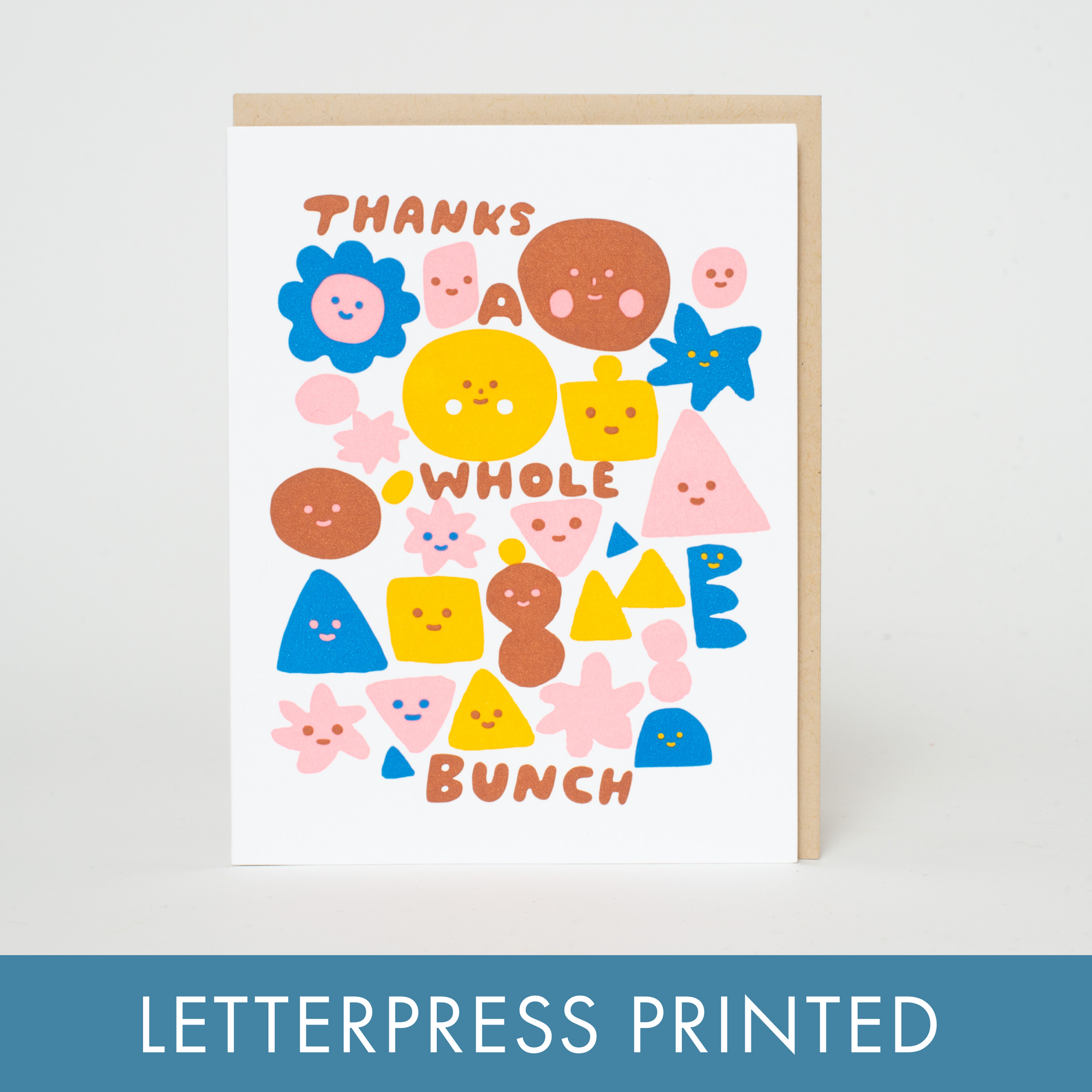 Thanks A Whole Bunch Letterpress Card- Suzy Ultman