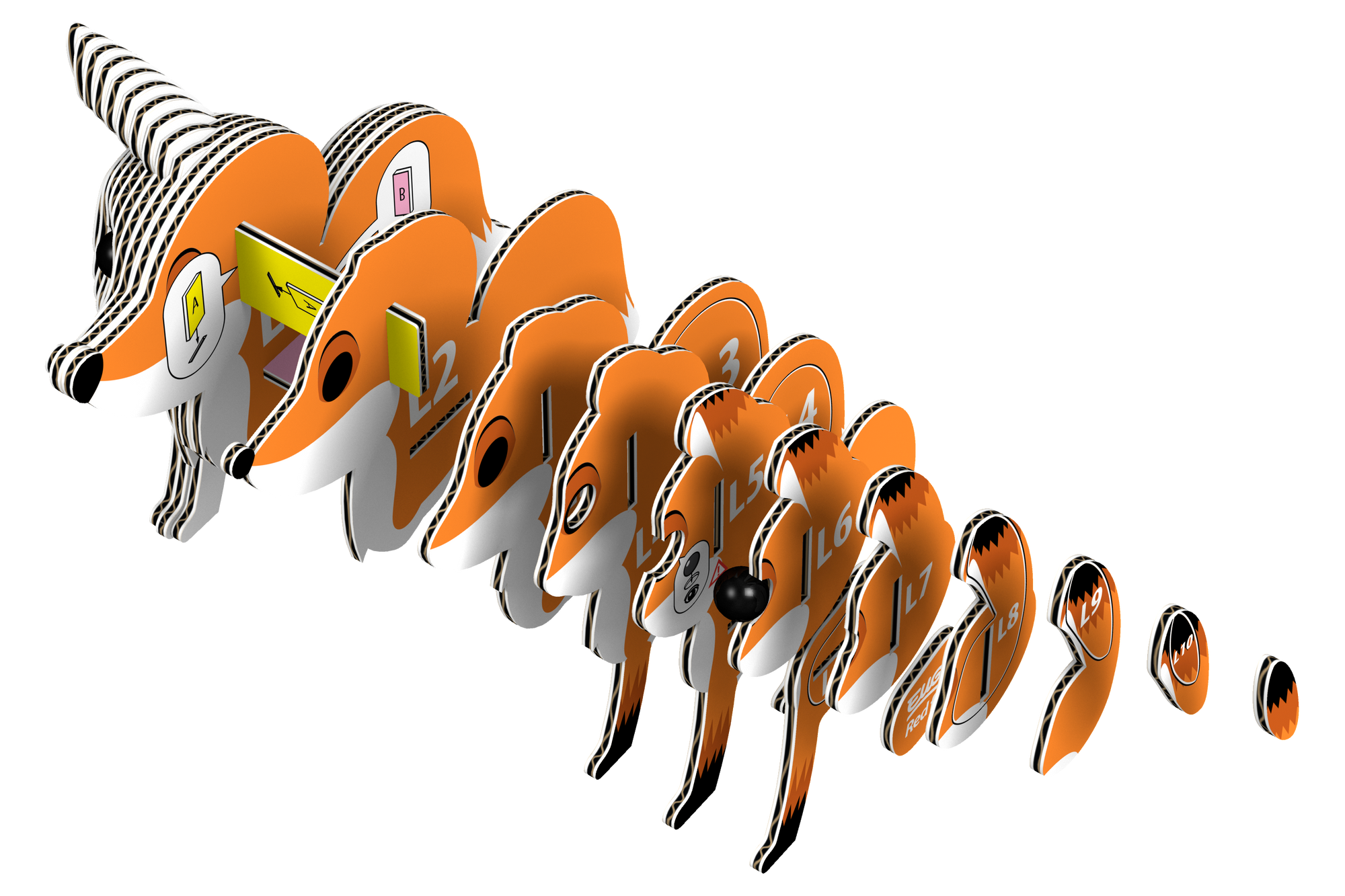 Red Fox 3D Puzzle