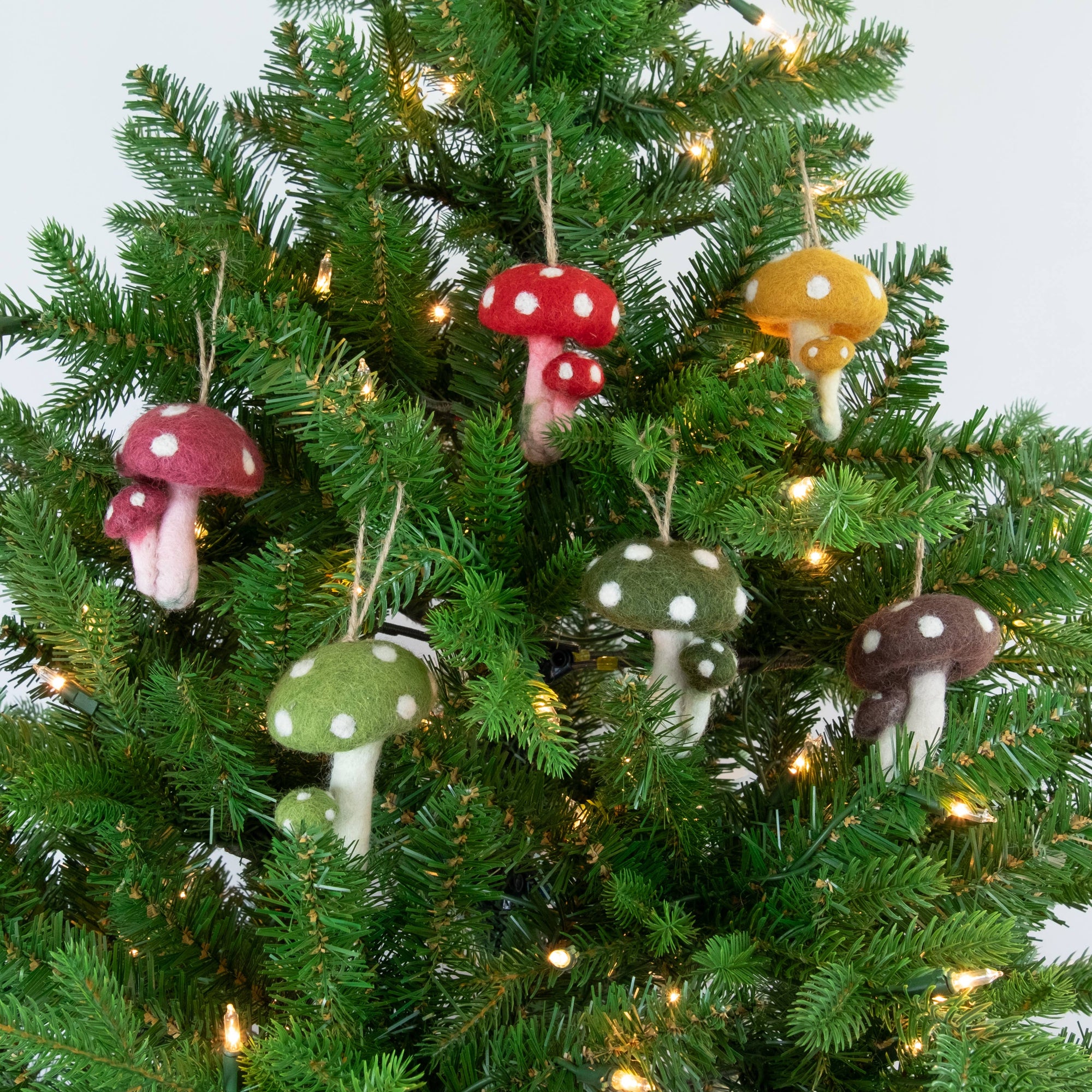 Felt Mushroom Ornaments