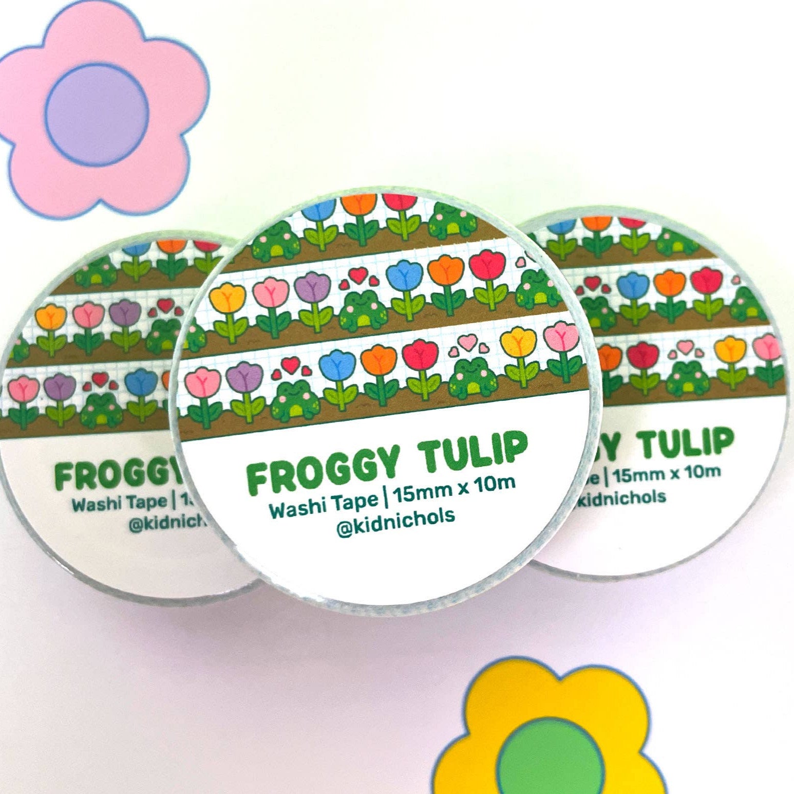 Froggy Tulip Washi Tape