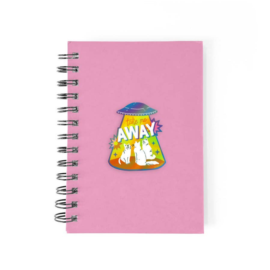 Take Me Away UFO Holographic Vinyl Sticker