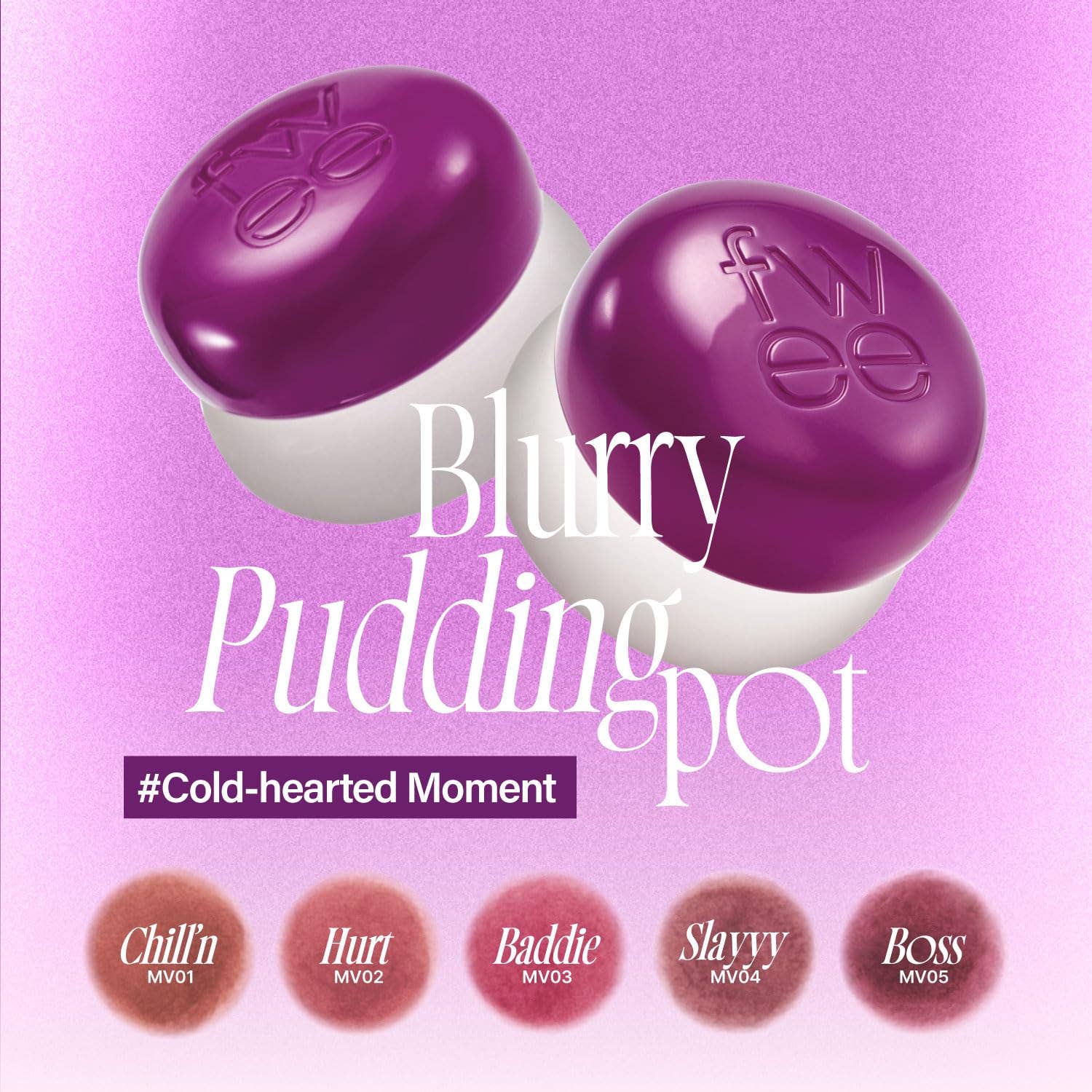 Fwee Lip & Cheek Blurry Pudding Pot (8 colors)