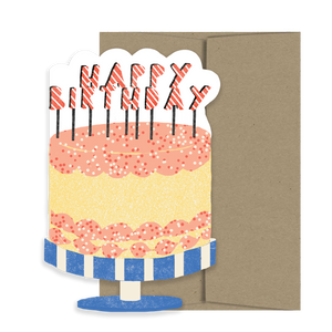 Happy Birthday Cake -Die Cut -birthday