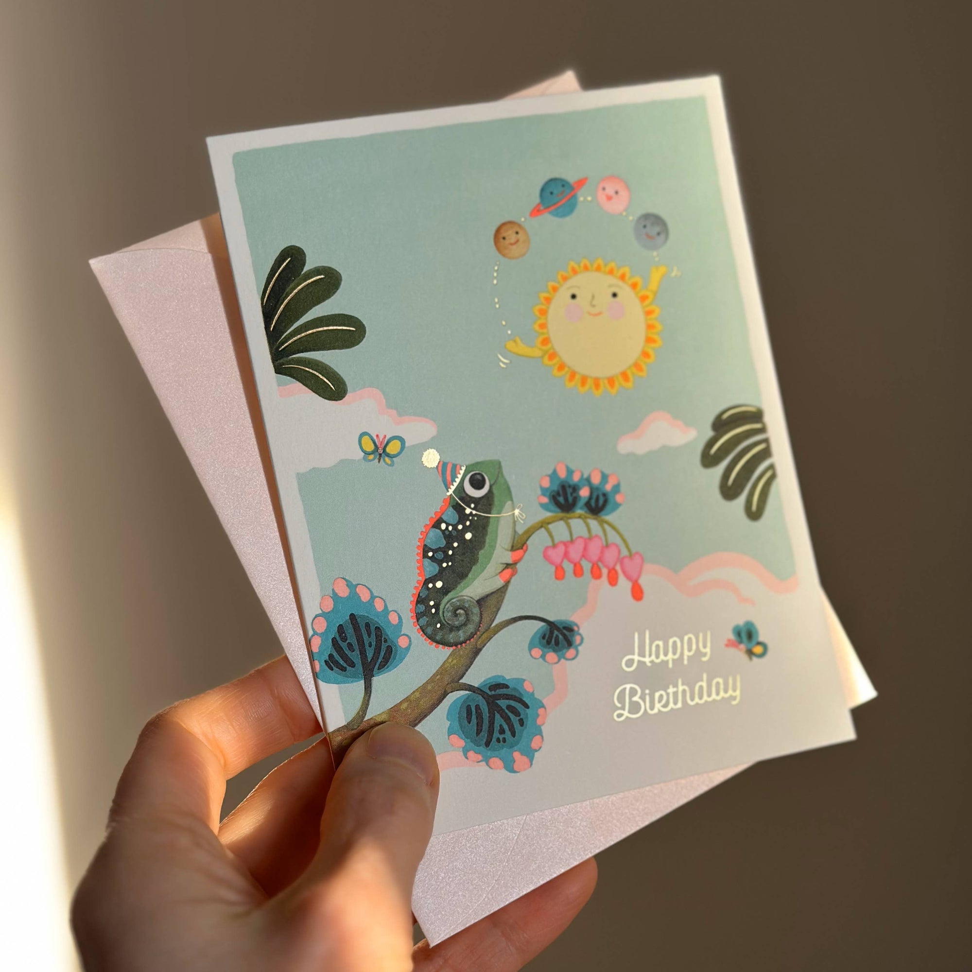 Solar Juggle Birthday Card