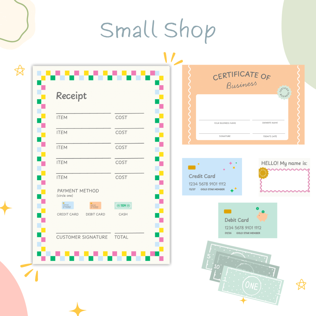 Small Shop Activity Set