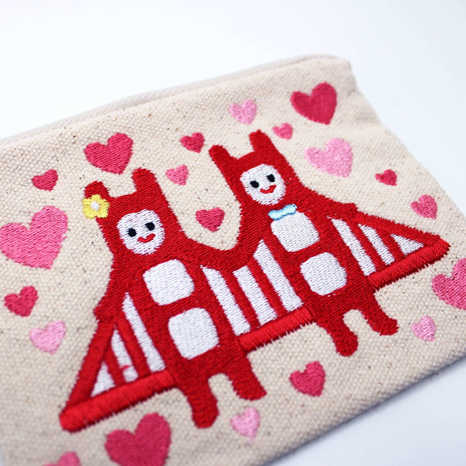 Embroidered San Francisco Golden Gate Twins Coin Purse