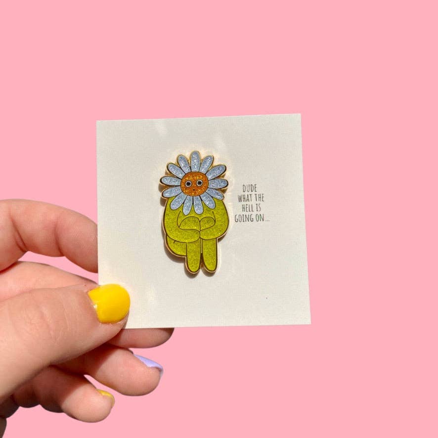 Flower Boy Enamel Pin