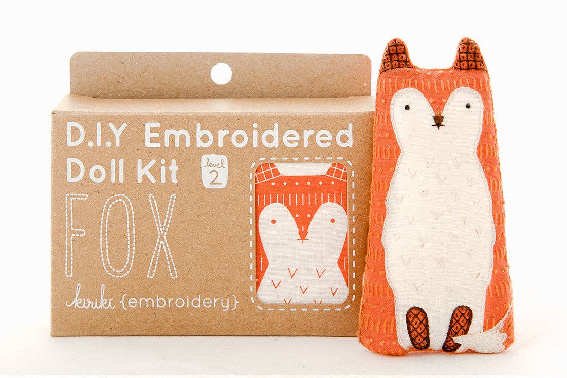 Fox - Embroidery Kit  (12yrs-adult)
