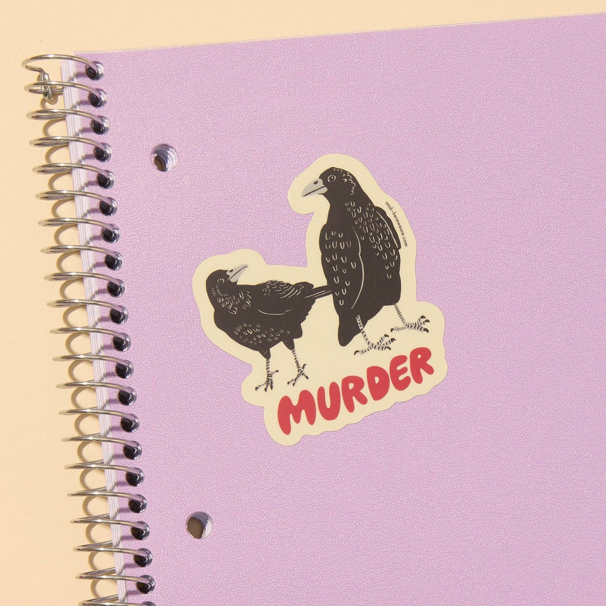 Murder Crow Vinyl Sticker