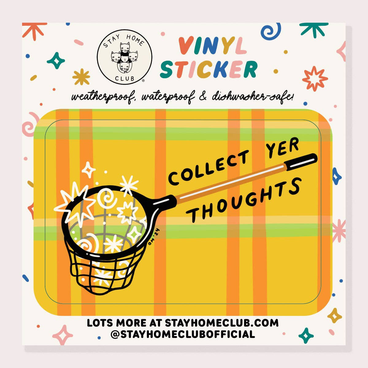 Collect Yer Thoughts Vinyl Sticker