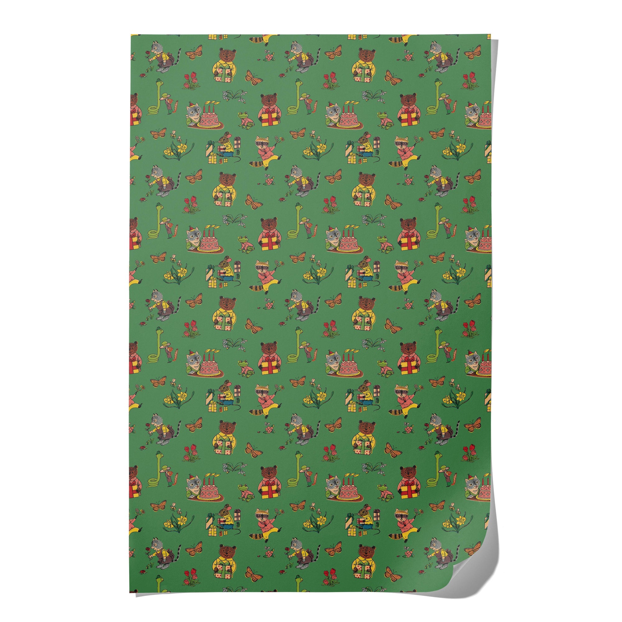 Critter Wishes wrapping paper (roll or sheet)