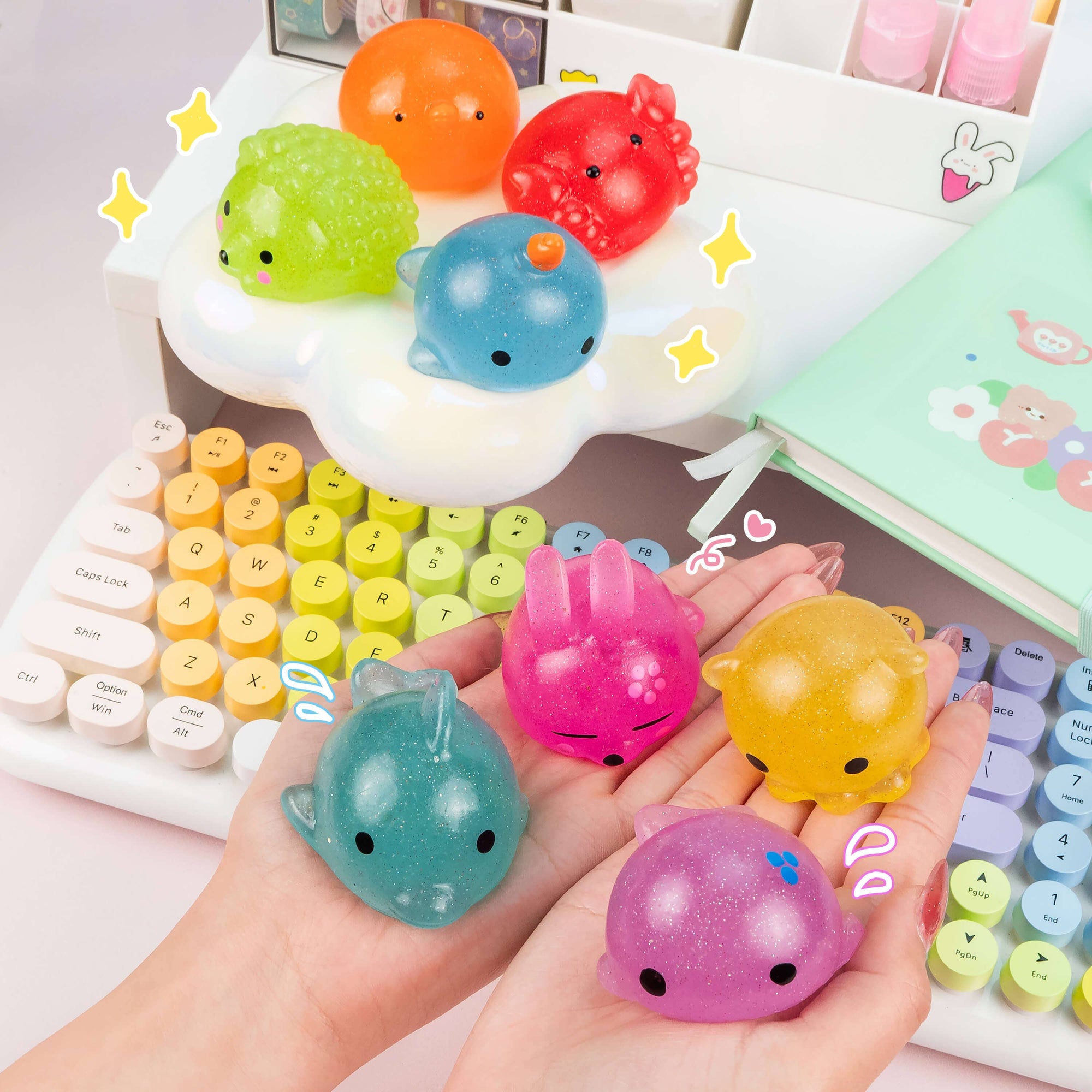 Jumbo Glitter Mochi Sensory Toy