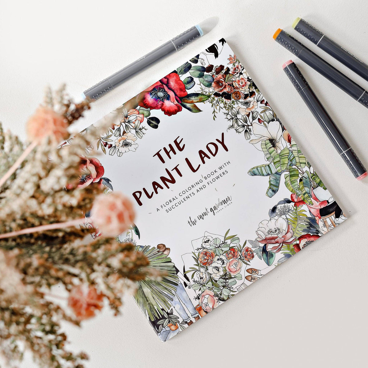 The Plant Lady: A Floral Adult Coloring Book