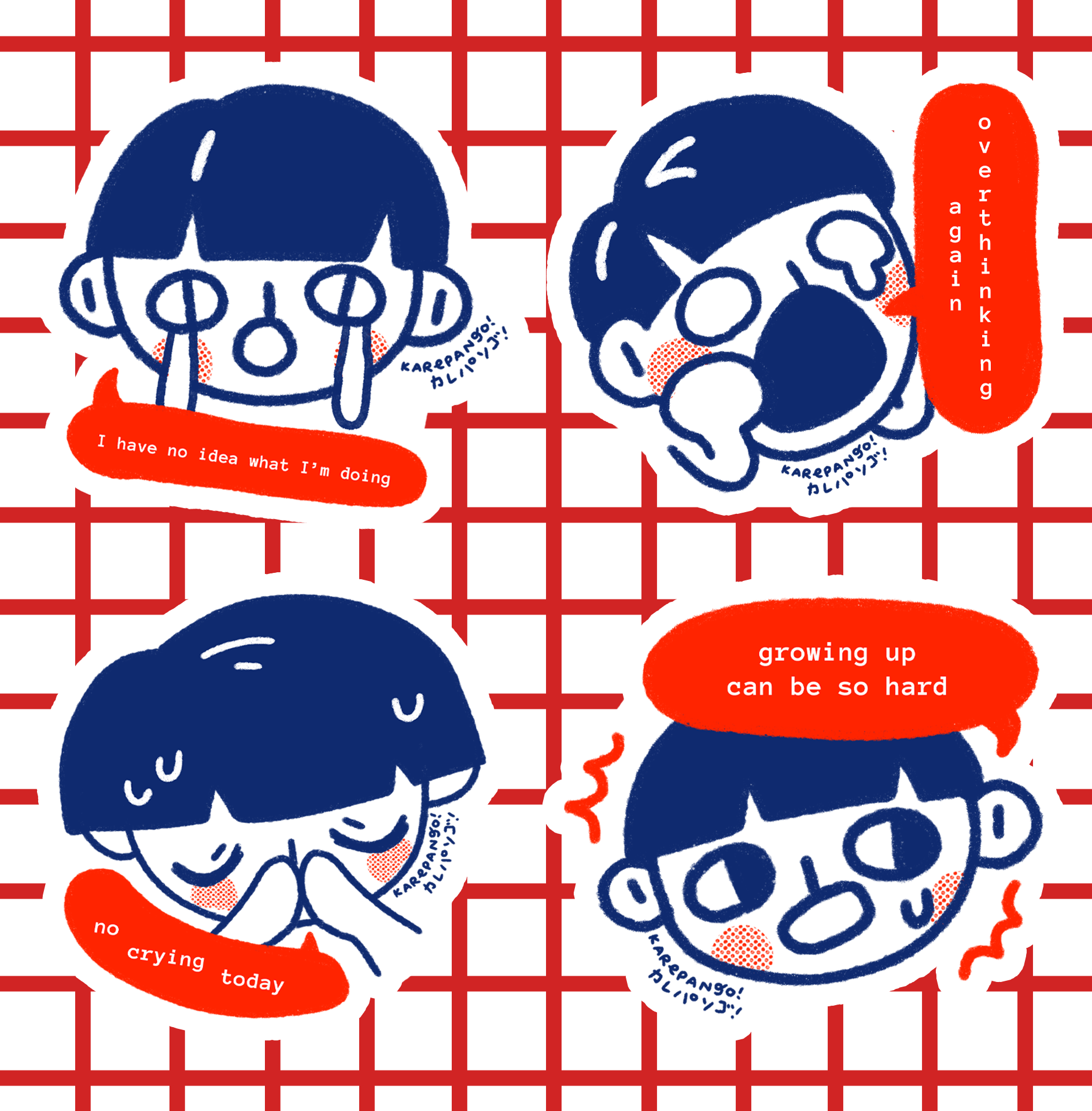 4-Sticker sheet: HAYA Heads