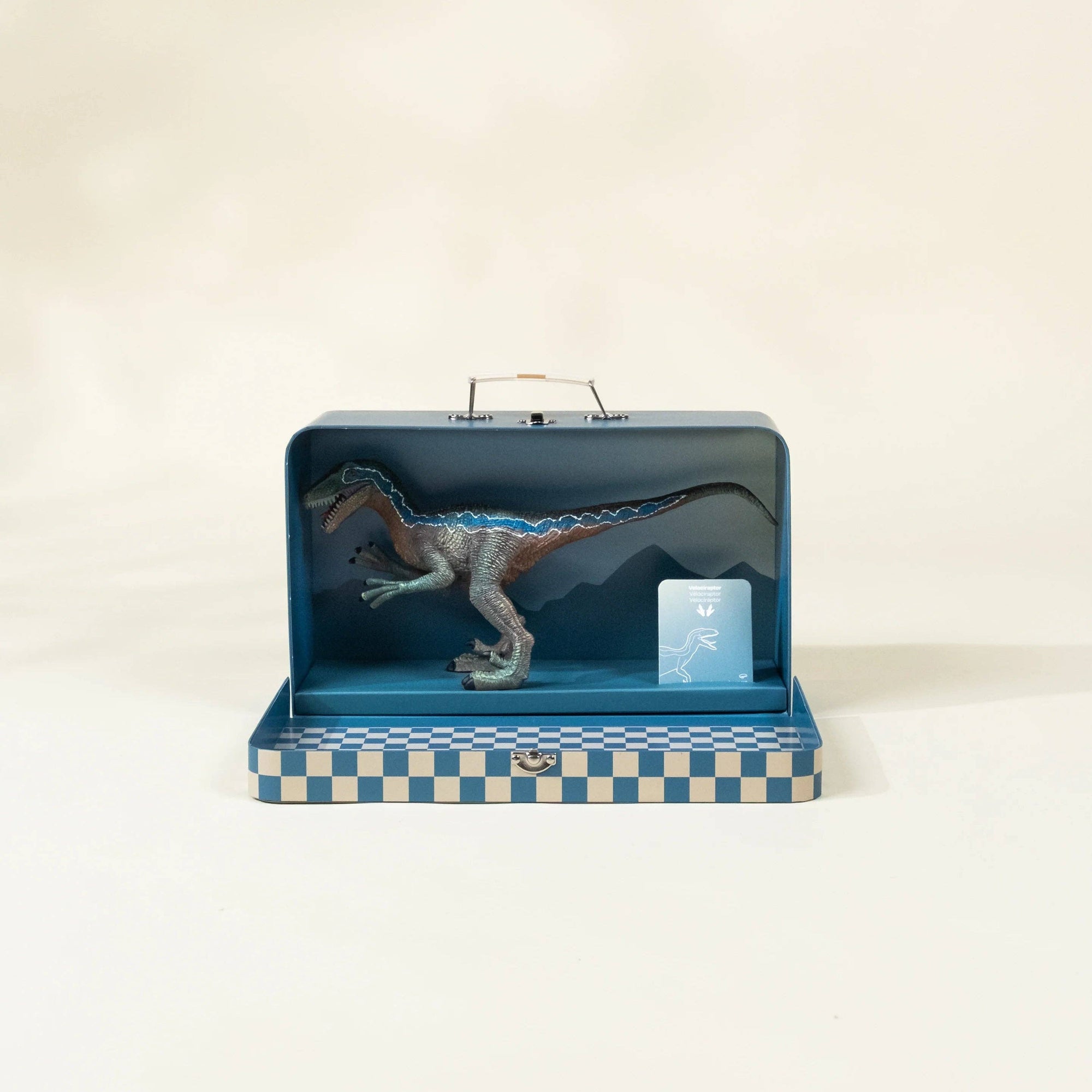 Velociraptor Dinosaur in a Collectible Box