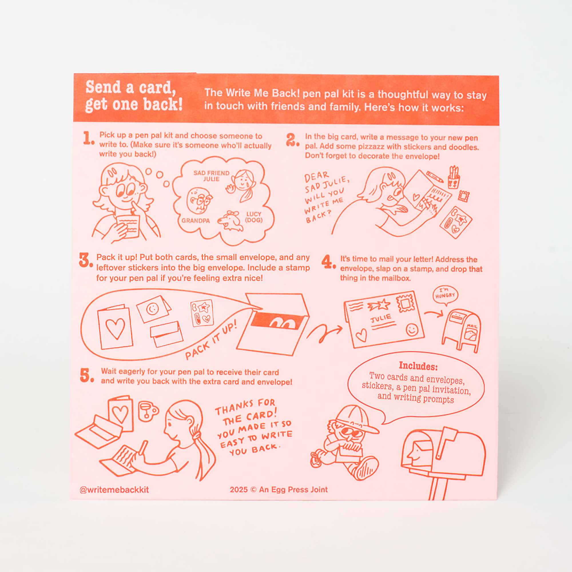 Cats Meow Letter Writing Write Me Back Pen Pal Kit -Suzy Ultman