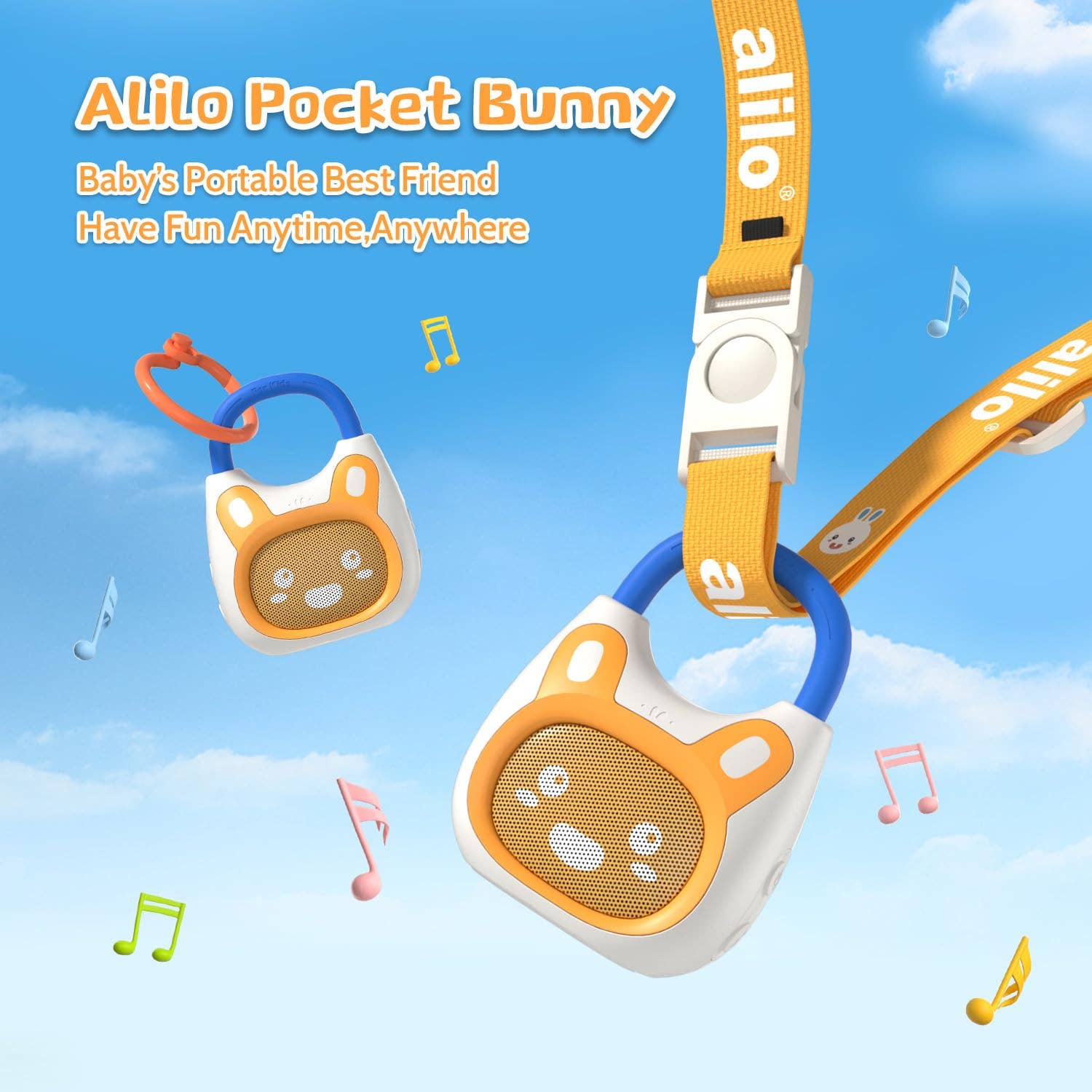 Pocket Bunny – Travel-Friendly Kids' Music Player & Soother