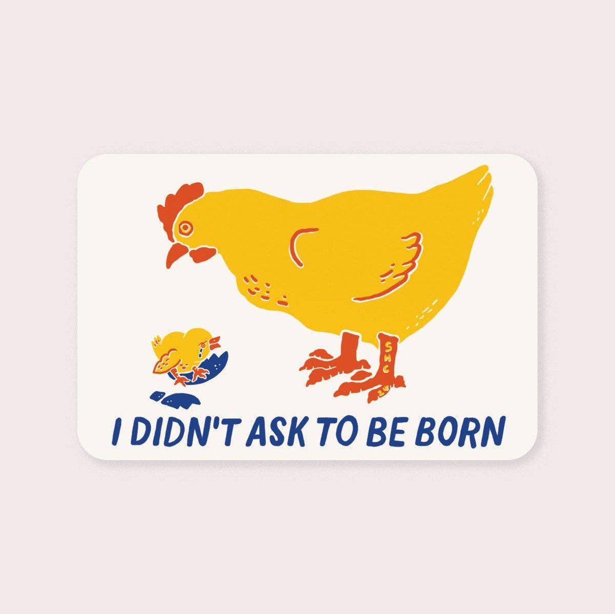 I Didn't Ask to be Born Vinyl Sticker