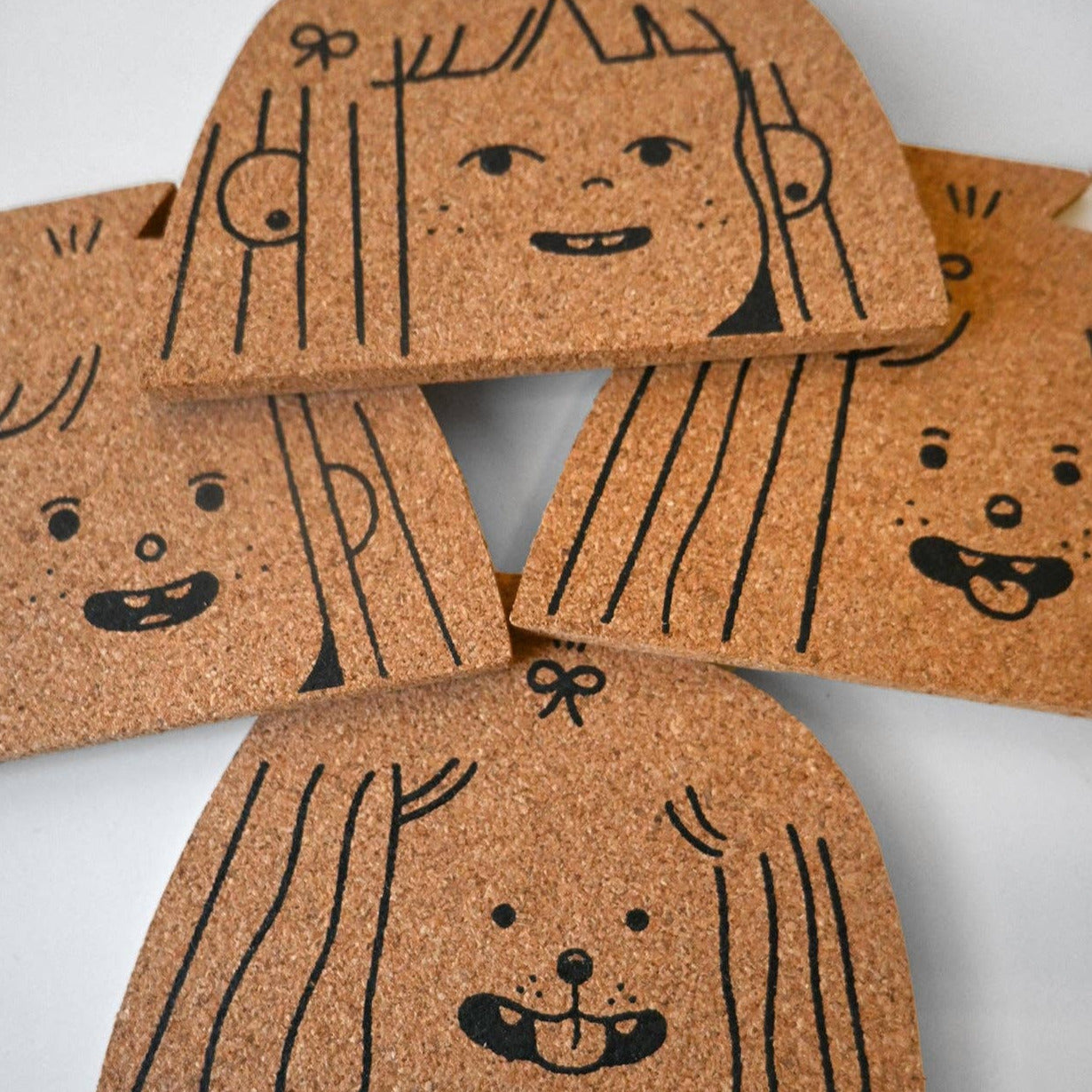 "Dog Person" Set of four cork coasters