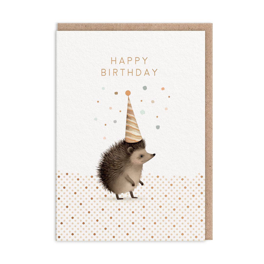 Hedgehog Birthday Card -birthday