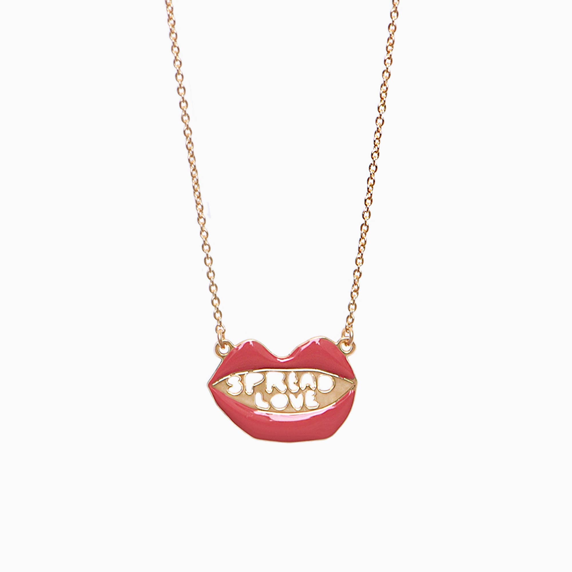 SPREAD LOVE lips necklace x Suzy Ultman