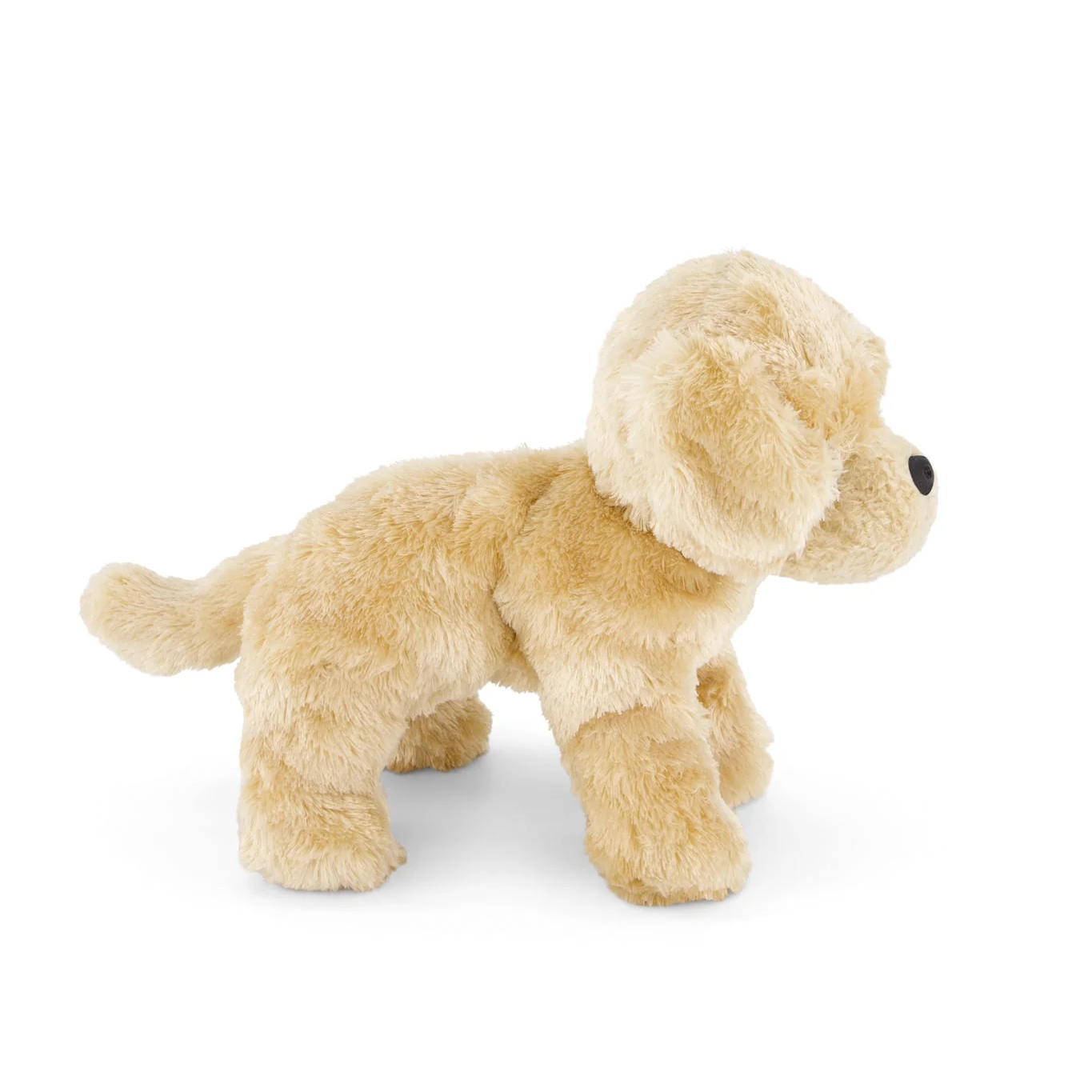 Plush toy lion on a white background