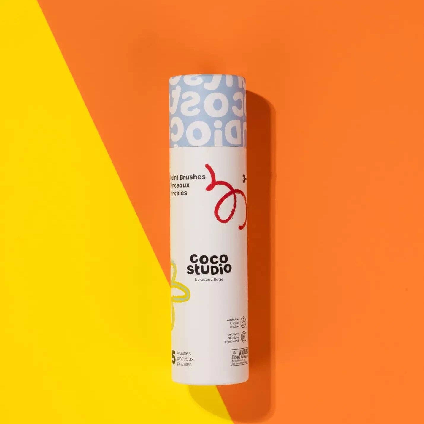 Coco Studio product on a colorful geometric background