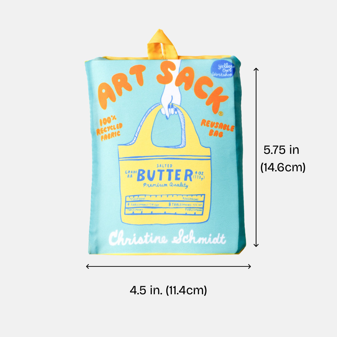 Bookbag Art Sack® - Eco-Friendly Reusable Book Lovers Tote